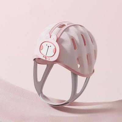 Baby Peuter Veiligheidshelm Zonder Bulten Hoofdkussen Stootrand Bonnet Baby Hoofdbeschermer - Babyhelm voor Kruipen Lopen Leren gray