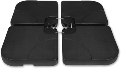 VONROC Parasoltegels Bardolino – Vulbare Parasoltegels - 50x50cm – Inhoud 25L – 4 stuks voor zweefparasol