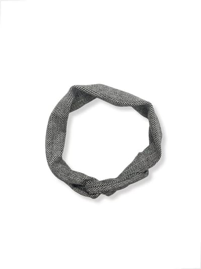 Duurzaam cadeau - Flexibele haarband - IJzerdraad - Grijs gestreept - 90 cm