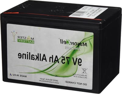 Batterij - 9 Volt - Elektrische Omheining - Hoge Capaciteit - 75 Ah - Zwart