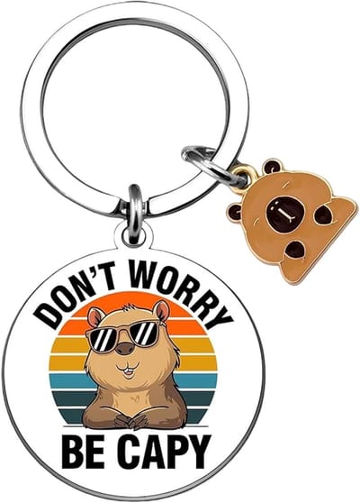 Thijox - Capybara Sleutelhanger voor Meisjes, Schattige Capybara Geschenken voor Vrouwen, Perfect voor Vrienden en Capybara-Liefhebbers, Uniek Verjaar