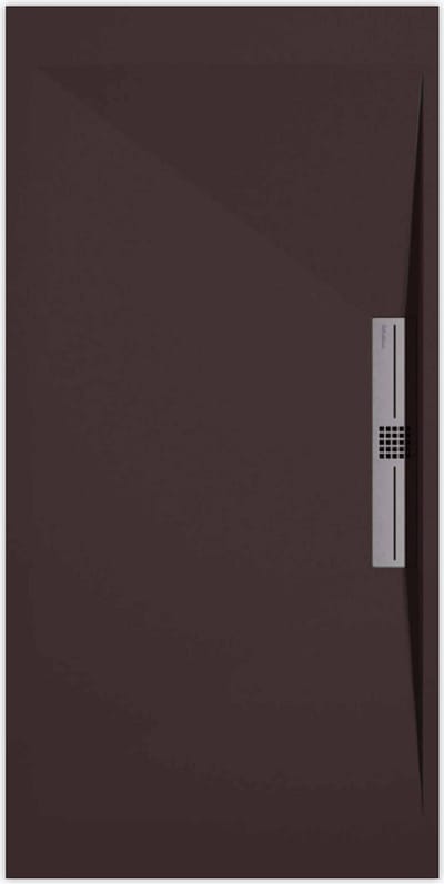 Sanifun douchebak Stone Side Chocolate Smooth 1100 x 800 S