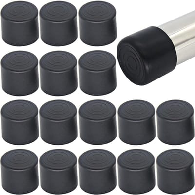16x Ronde Rubberen Stoel- en Tafelpoppen 25mm - Vloerbeschermers voor Meubels