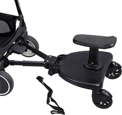 Kinderwagen Board - Meerijdplankje Zitje - Onderweg met Kind - Verstelbaar Antislip - 3579 x 35 x 1341 cm