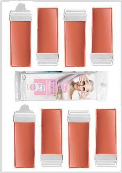 Jadé Harswax Voordeelbox - 5 Harspatronen Aloë Vera & Argan Olie + 50 Gratis Harsstrips - Ontharingswax Navulling 5x 100 ml