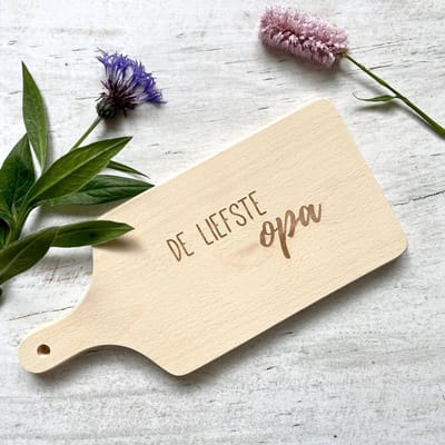 Borrelplank - De liefste opa - cadeau voor opa