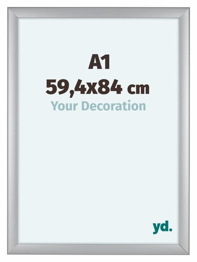 Your Decoration - Fotolijst A1 59,4x84 cm - MDF - Zilver Mat - Como