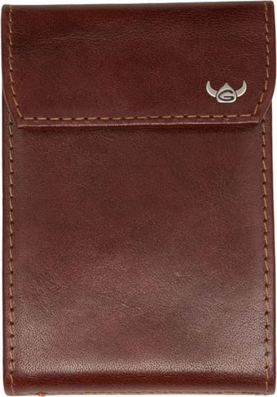 Golden Head Leren kaarthoes Colorado RFID Protect Kartenetui 4425 Tabacco bruine