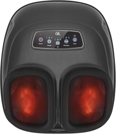 Elektrisch Voetmassageapparaat met Warmte - Perfect voor Pijnverlichting en Ontspanning van Voeten