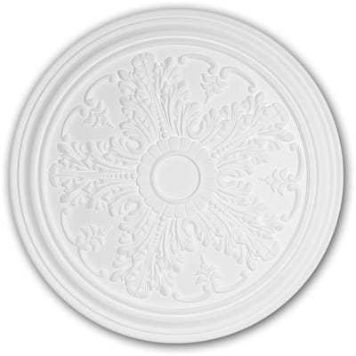 Plafond Rozet 156034 Profhome Sierelement plafond centrum neo-classicisme stijl wit Ø 51,2 cm