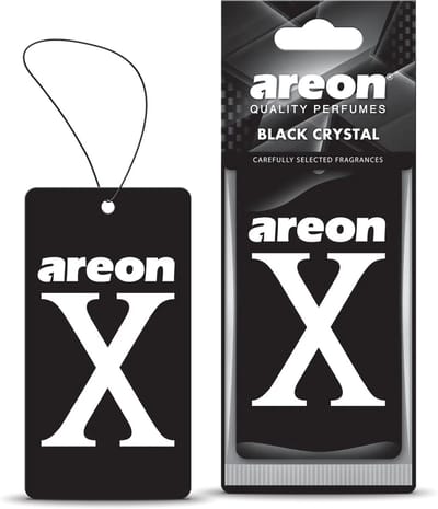 AREON X-BLACK CRYSTAL-auto luchtverfrissers-papieren geurganger-Black Crystal geur-langdurige werking