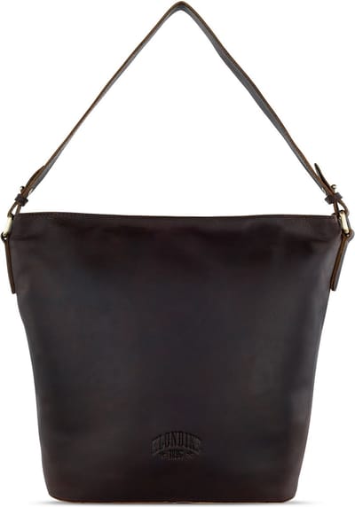 KLONDIKE 1896 Schoudertas Rush Samanta Ladies Bag Darkbrown Donkerbruin