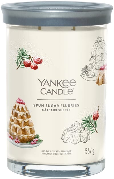 Yankee Candle - Spun Sugar Flurries Large Tumbler Geurkaars - 100 branduren - twee lonten