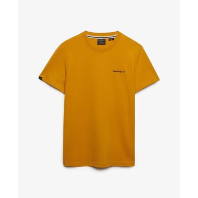 Superdry Essential Company Logo Geborduurd T-shirt Brown Grootte: M