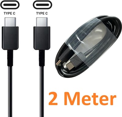 2 Meter Geschikt voor: USB C naar USB C kabel Geschikt voor: Oppo / OnePlus / Motorola / Samsung / Huawei / Sony / Nintendo Switch / Playstation 5 Controller PS5 / GoPro - Zwart