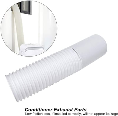 Dailygoods- Uitlaatslang Flexibel - Vervangende Onderdelen - Draagbare Airconditioner - 13cm/2M - Hoogwaardige Materialen - Makkelijk te Installeren - Airconditioner Slang
