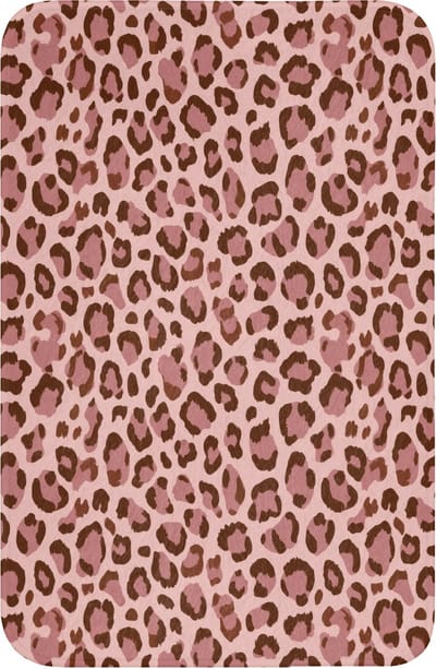 WC mat 40x60 cm - Antislip - Luipaard - Patroon - Roze - Toiletmat - Vloermat - Douchemat - Toilet tapijt - Toiletmatten