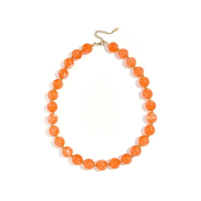 Beaded Kingsday Ketting | Acryl & RVS | Koningsdag Ketting | Oranje ketting | Kralenketting