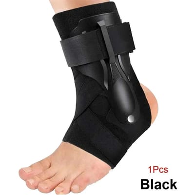 1/2 Stuks Enkelbrace Ondersteuning Inclusief Zijstabilisatoren Voor Verstuikte Enkel Mannen Vrouwen Enkelspalk Stabilisator Herstel Tendinitis XL