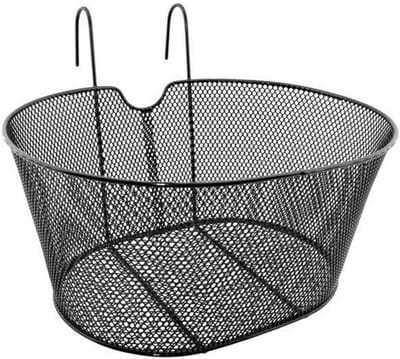 Fietsmand Voorzijde - Fietsmand Haak - Spullen Vervoeren - Ideaal Cruiser - 41 cm - Zwart