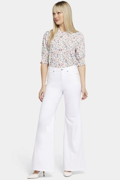 Mia Palazzo Jeans In Petite Met Hoge Taille