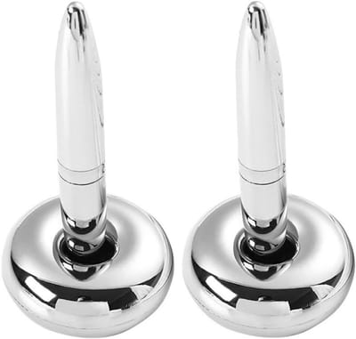 Elegante metalen balpen met magnetisch ontwerp, perfect voor kantoor, handtekeningen en cadeau, 2 stuks