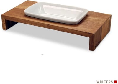 Wolters Foodstation Siam - Hondenvoerbak - 30x15x5 cm 0.25 l Teak Wit S