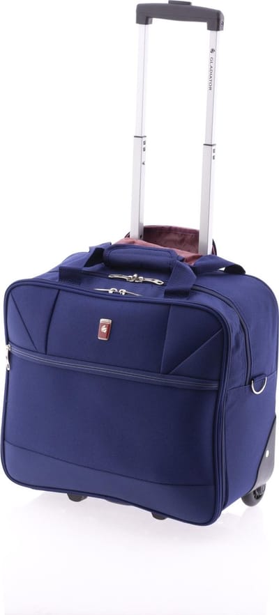 Gladiator Metro Handbagage Laptop Trolley - Underseater 40x36x20 cm - 14 inch Laptopvak - Lichtgewicht Reistas met Wielen - 39 Liter - Blauw