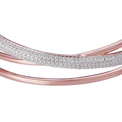 Orphelia ZA-7408 - Armband Bangle - Zilver 925 Rosé - Zirkonia - 60 mm
