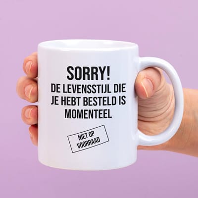 Ditverzinjeniet.nl Mok Sorry! De levensstijl die je hebt besteld is momenteel niet op voorraad