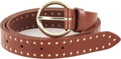 Vanzetti Leren Riem Slim Belt W65 Cognac Bruine