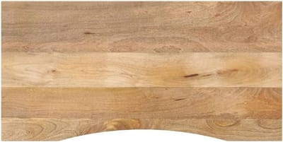 Massief Mangohouten Bureaublad met Ronde Randen 140x60 cm