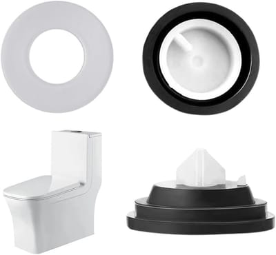 Tank entry membrane voor toilet met afvoerklep en uitlaatventiel - universele afdichtmembrane, drijvend ontwerp, geschikt voor de meeste inlaatkleppen
