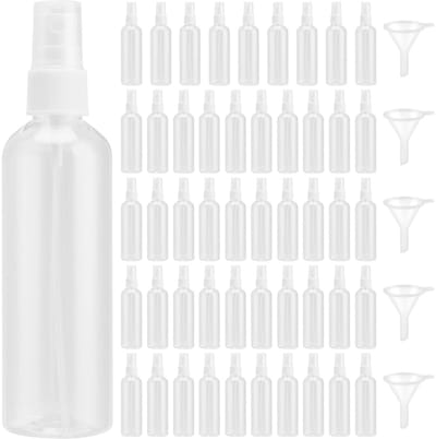 Dailygoody - Plastic Reisspuitfles - Navulbare Spuitflessen - Draagbaar en Lichtgewicht - Transparant - Fijne Nevelspuit - Geschikt voor Make-up en Re