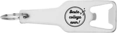 Akyol - beste collega ever flesopener - Collega - leukste collega - werk - sleutelhanger - cadeautje - verrassing - 105 x 25mm
