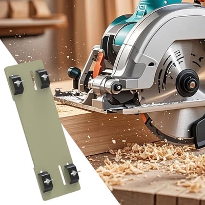Zaaggeleidingset - Houtbewerking Mal - Precisie Zagen - Verstelbare Basis - 37 cm - Zwart