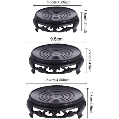 Ronde Kunststof Bloempotonderzetter, Waterbakje voor Succulenten en Potplanten, Decoratieve Beugel voor Vaas in Huis, Antislip Bloemenrek L