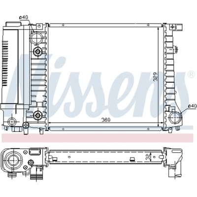 Radiator, motorkoeling NISSENS 60731A