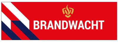 Brandwacht autosticker binnenzijde raam | 21 x 7 cm
