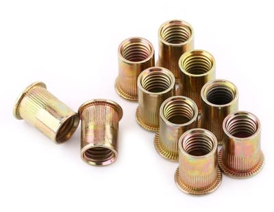 Rivets en Draadmoeren van Koolstofstaal voor Metaalplaten, Buizen en Fabricage - 100 Stuks M3-M10