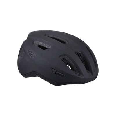 BBB Cycling Racefiets Helm - Large: 58 - 62 CM - Wielrennen, MTB & Stadfiets - Wasbare Padding - Met Bevestiging Achterlicht - Fietshelm Dames & Heren - Mat Zwart - Condor 2.0 BHE-173