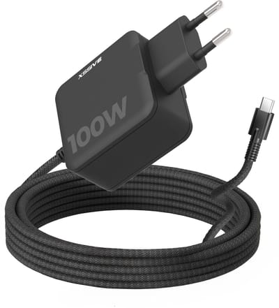 Xssive Universele 100W GaN USB-C Oplader - 1.8M - Geschikt voor o.a MacBook, Dell XPS, ASUS, Gaming Laptop - Voedingsadapter