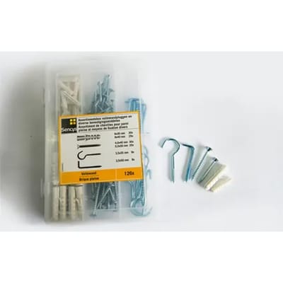 Sencys Slagplug Volle Wand Kunststof - Assortimentsdoos - 126 Stuks