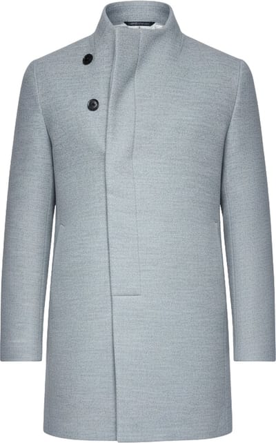 OMBRE Jas - Knopen - Effen Grijs gemêleerd S