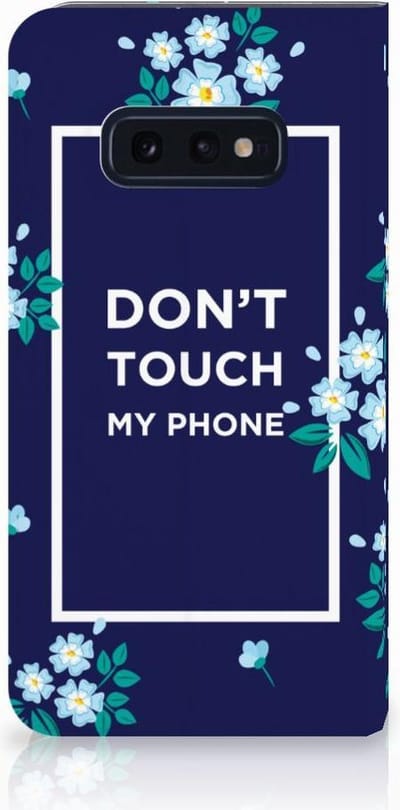 Samsung Galaxy S10e Design Case Flowers Blue DTMP