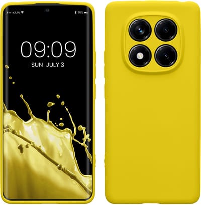 kwmobile telefoonhoesje geschikt voor Xiaomi Redmi Note 14 Pro 4G - Hoesje voor smartphone - Precisie camera uitsnede - In stralend geel