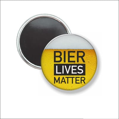 Button Met Magneet 58 MM - Bier Lives Matter - NIET VOOR KLEDING