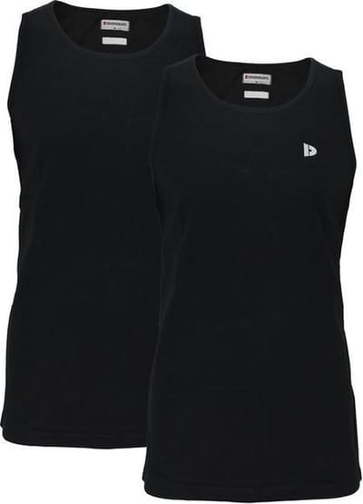 2-Pack Donnay - Muscle shirt (James) - Tanktop - Heren - Black (020) - maat S