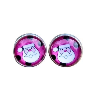 2 Love it Santa P - Oorbellen - Stekers - Rood - Roze - Wit - Zwart - Zilverkleurig