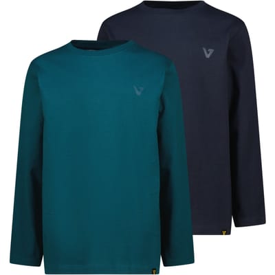 Vingino Boys Basic-ls-2pack T-shirt Dark Jungle Green Taglia: 16 | T-shirt Outlet | kids | Ciano